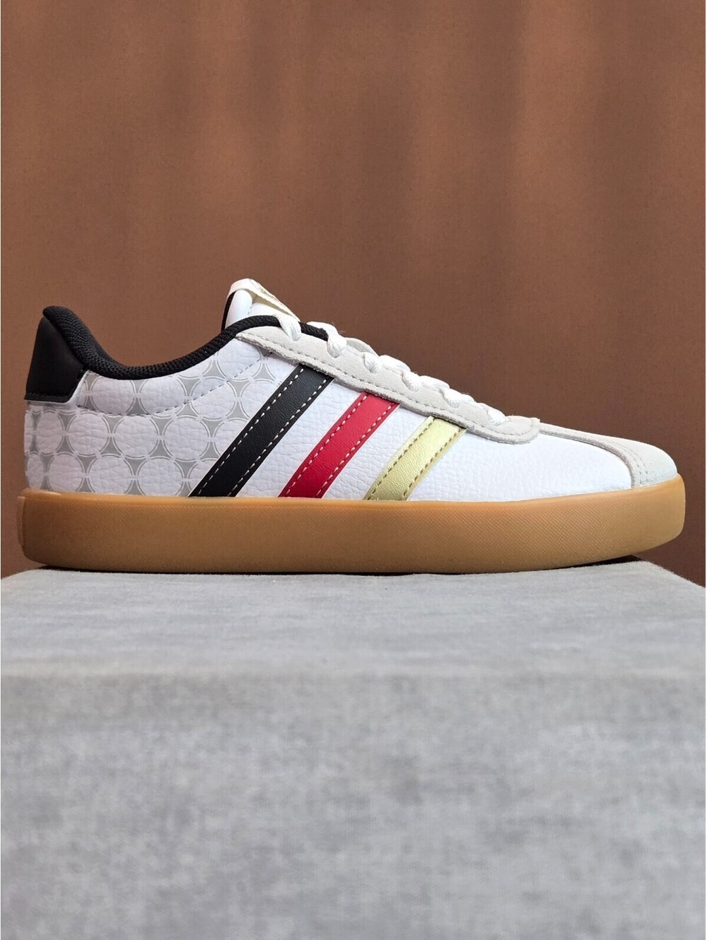 adidas VL Court 3.0 "Germany" - White / Black / Gold (KI3121) Kid's Size 13K NEW